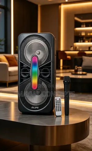AILIPU SP-3822D Dual 8-Inch Rechargeable Bluetooth PA Speaker