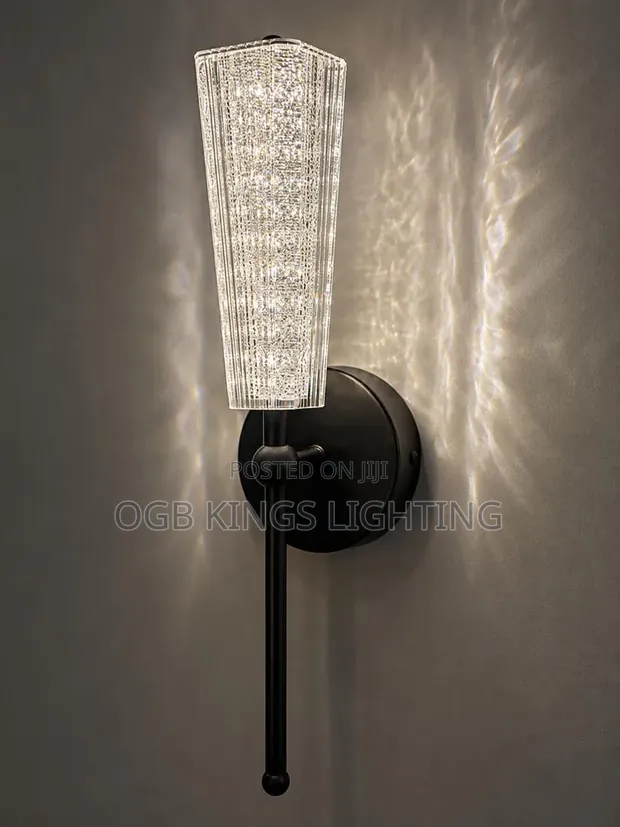 Crystal Black LED Luxury Wall Lamp - 1