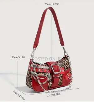 Women's Vintage Leopard Skin Print Shoulder Bag