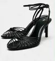 Zara Strappy Stiletto Heels - Launi Daban-daban - 2