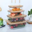 4-Piece Borosilicate Glass Food Storage Set - 2