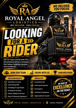 Dispatch Rider Job at Royal Angel Logistics, Lagos