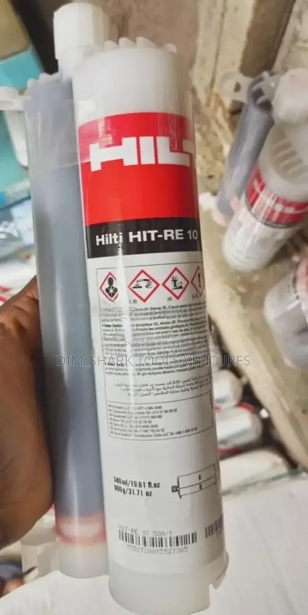 Hilti HIT-RE 10 Injectable Epoxy Mortar Cartridge 580ml - 1