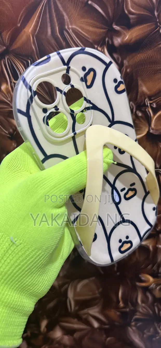 Yellow Duck Flip-Flop Design Phone Case for iPhone 14 Pro - 1