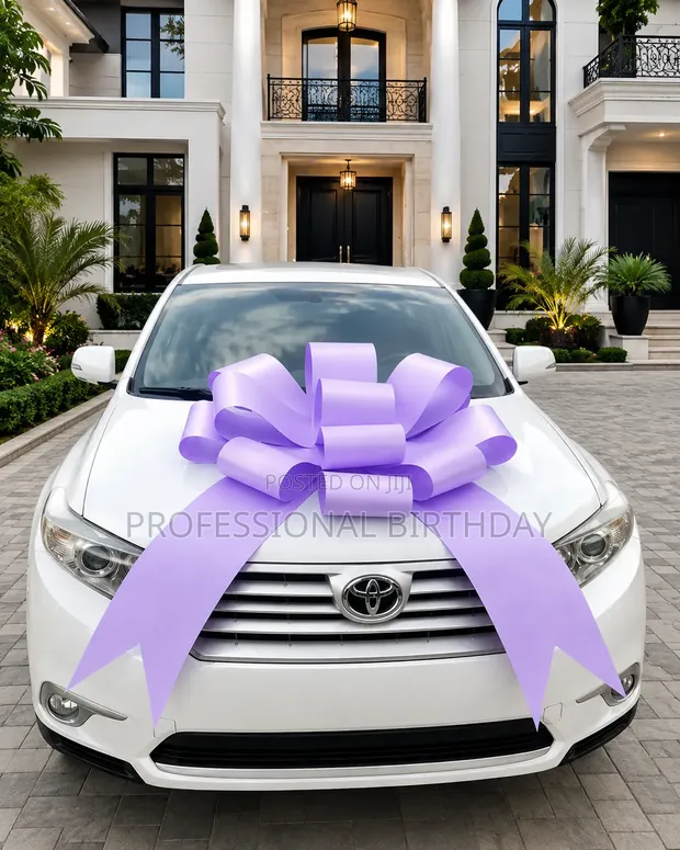 Purple Car Bow Art Card - 1