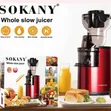 Sokany Slow Juicer - Sabon Abu - 2