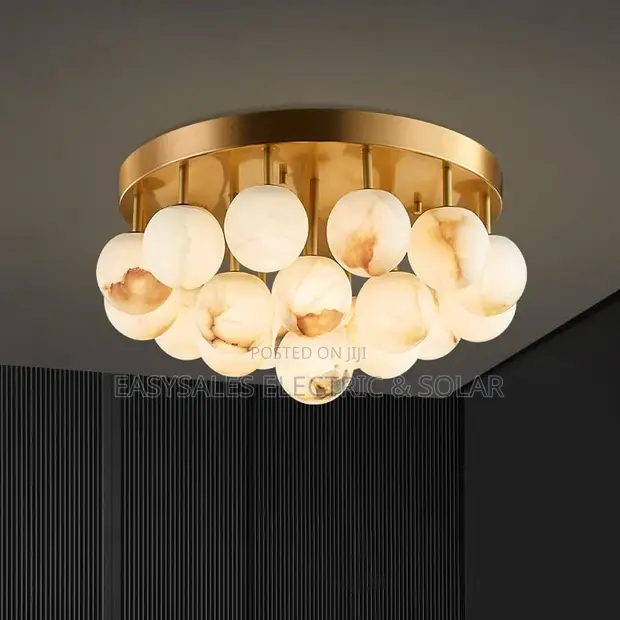 Ping Pong World G9 LED Marble Collection Chandelier - 1
