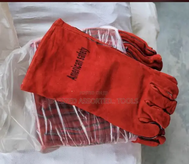 Long Welder's Hand Gloves - 1