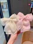 Luxury Princess Hair Bow Clip with Pearl & Stones - Nora Collections - 4