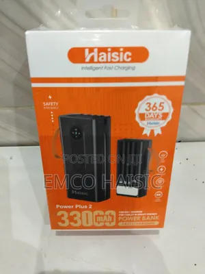 Haisic 33000mAh Power Bank with LED Light & Multiple Chargers