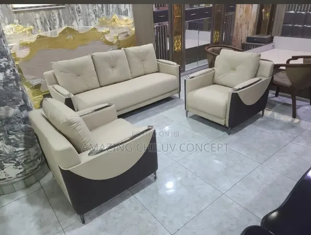 Luxury Modern 5-Seater Sofa Set - Microfiber - 1
