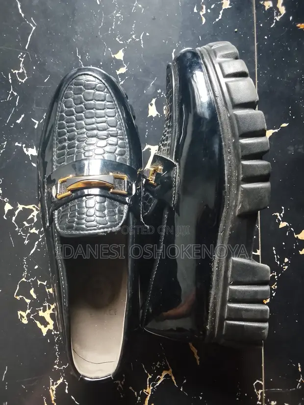 Used Versace Black Crocodile Skin Boots - 1