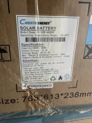 10kWh Cworth Lithium Ion Baturi