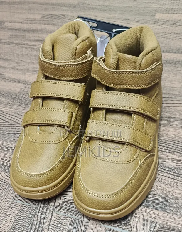 Primark Brown Leather Toggles Shoes - Boys Size 2 - 1