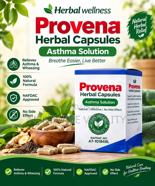 Provena Herbal Capsules - Tallafin Lafiyar Numfashi - 1