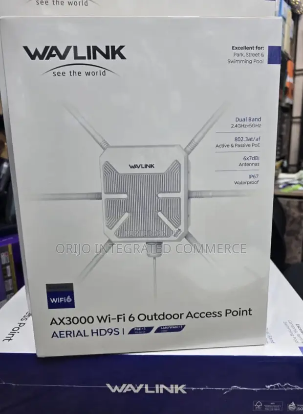 Wavlink AX3000 Wi-Fi 6 Outdoor Access Point AERIAL HD9S - 1