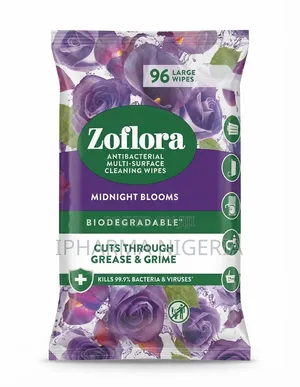 Zoflora Antibacterial Cleaning Wipes - Midnight Blooms, 96 Large