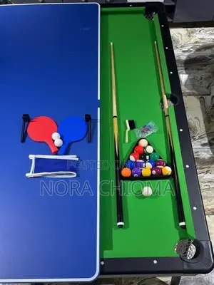 6ft 2-in-1 Foldable Pool & Tennis Table