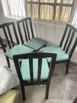 Set of 4 Dining Chairs with Padded Seats - 2
