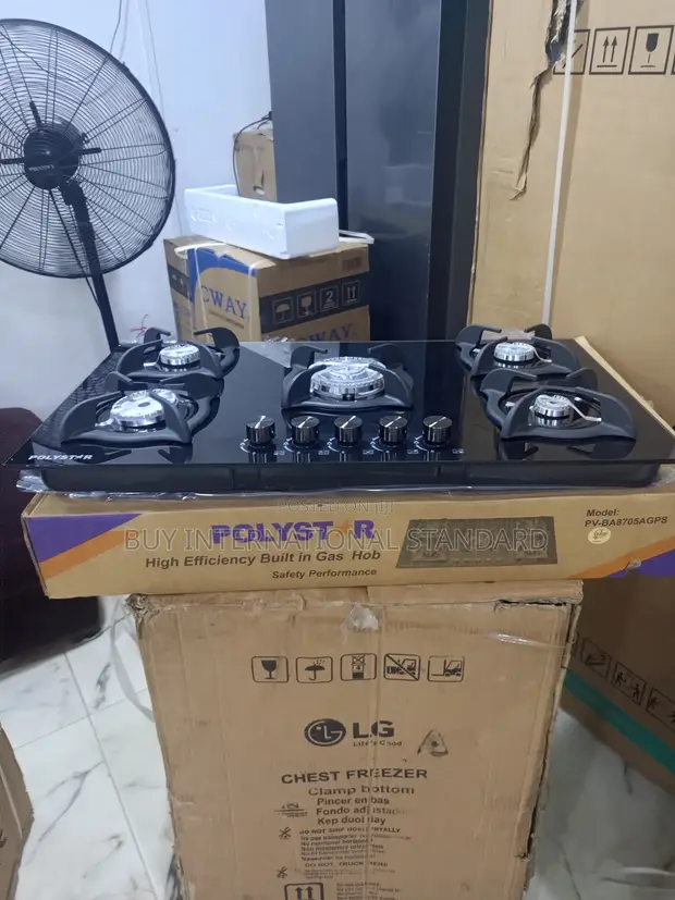 Polystar 5 Burner Gas Cooker PVBA8705AGPS - 1