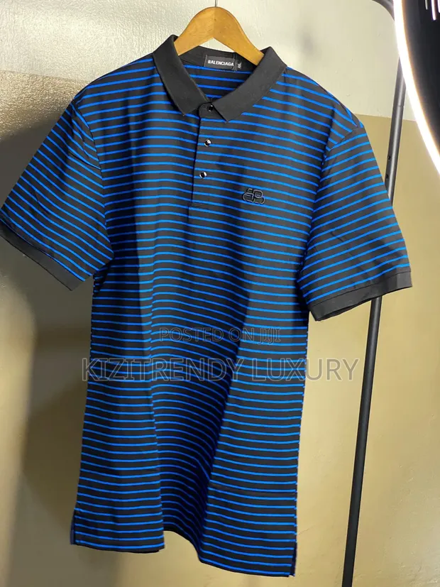 Collar Neck Polo Shirt - Kayi Daban-daban - 1
