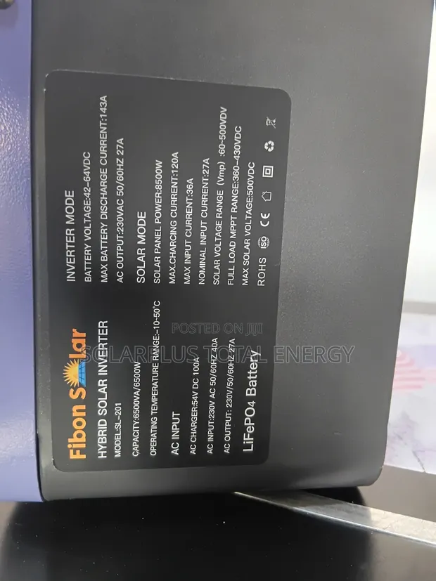 Fibon 6.5KVA 48V Hybrid Inverter - 1