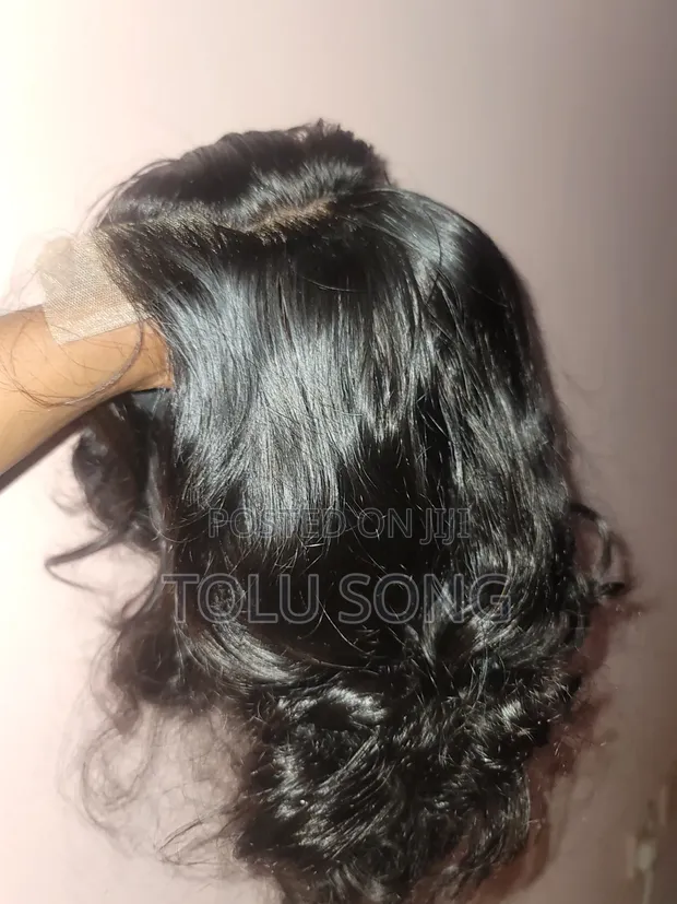 12" Human Hair Wig - Virgin - 1