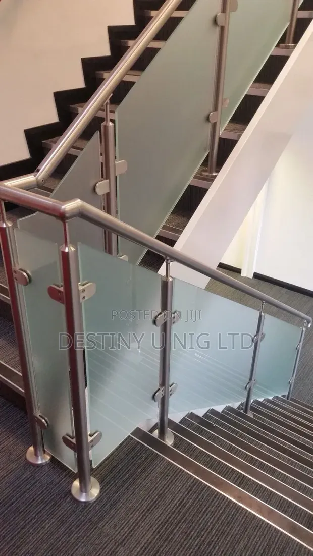 Stainless Steel Handrail Fabrication with Glass - 1