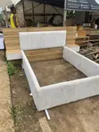 4.5 by 6ft Bedframe - Boucle Fabric, HDF Board - 3