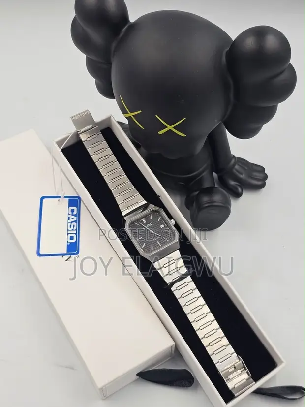 Casio Square Stainless Steel Watch - 1