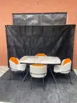 6-Seater Marble-Top Dining Table Set - 2