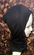 Short Hijab Cap - Mai numfashi da Elastic - 1