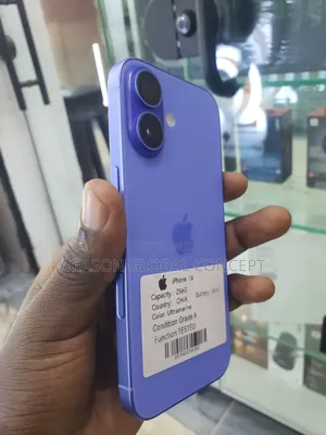 Apple iPhone 16 256GB Blue (Amfani da aka yi a UK)