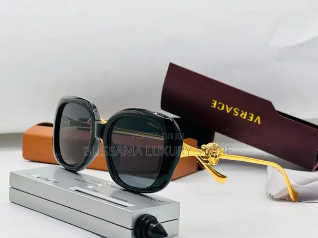 Versace Luxury Designer Glasses - Black - 1