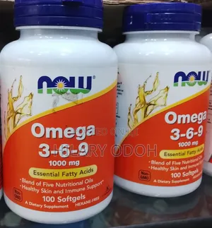 NOW Omega 3-6-9, 100 Softgels
