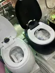 Luxurious Smart Water Closet - Matte Black & White - 4