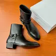 Premium Luxury Men's Ankle Boots - Zip Closure - 5
