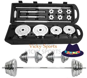 American Fitness 50kg Chrome Weight Plate Set