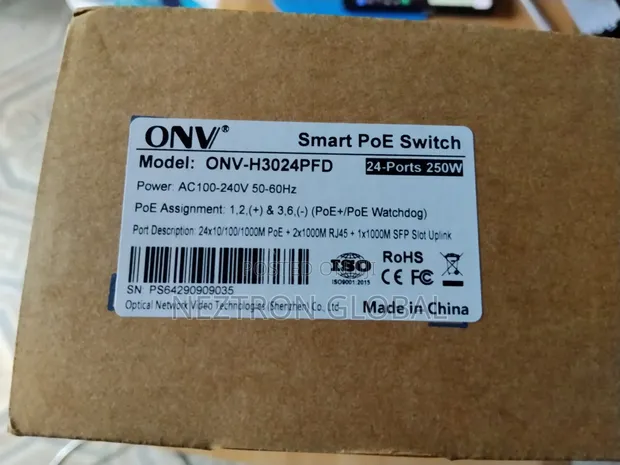 ONV H3024PFD 24-Port Gigabit PoE+ Managed Switch - 1