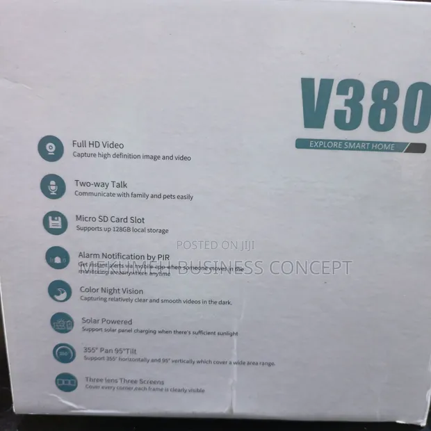 V380Pro Wireless Smart Solar Bullet-Dome Linkage Camera - 1