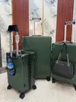 Aluminum Frame Luggage with Cup Holder and USB - 2