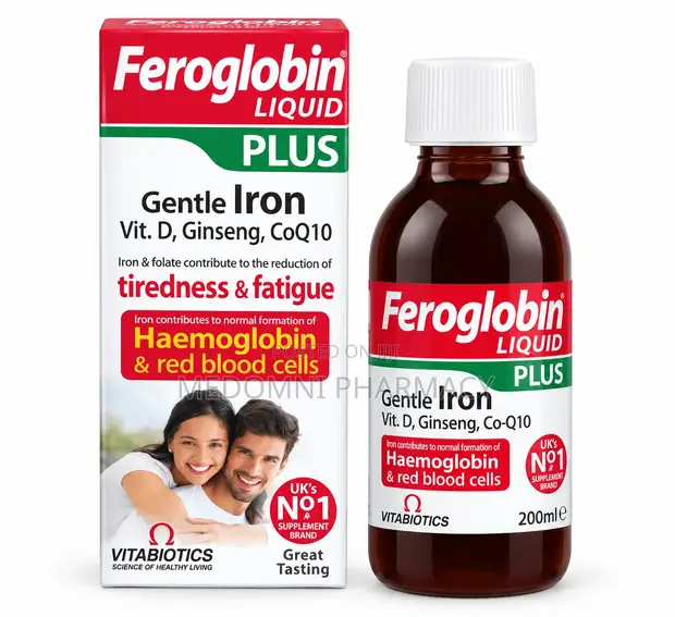 Vitabiotics Feroglobin Plus Liquid Iron Formula - 200ml - 1