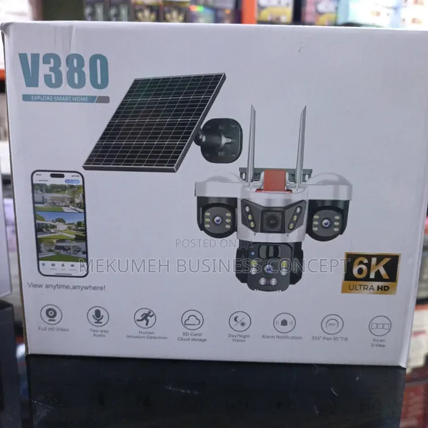 V380 Pro WiFi Smart Solar Camera - 1
