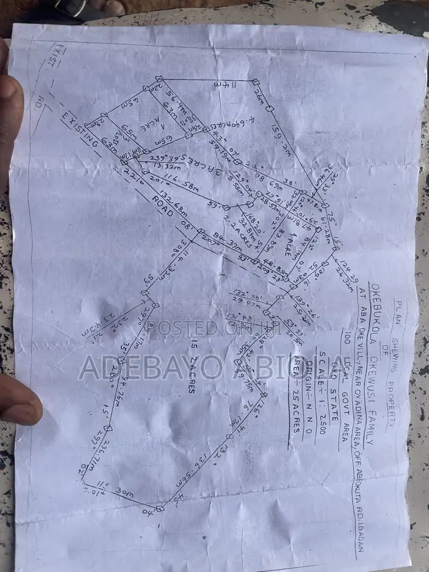 15 Acres Filin Noma Don Siyarwa Kan Titin Abeokuta, Ibadan - 1