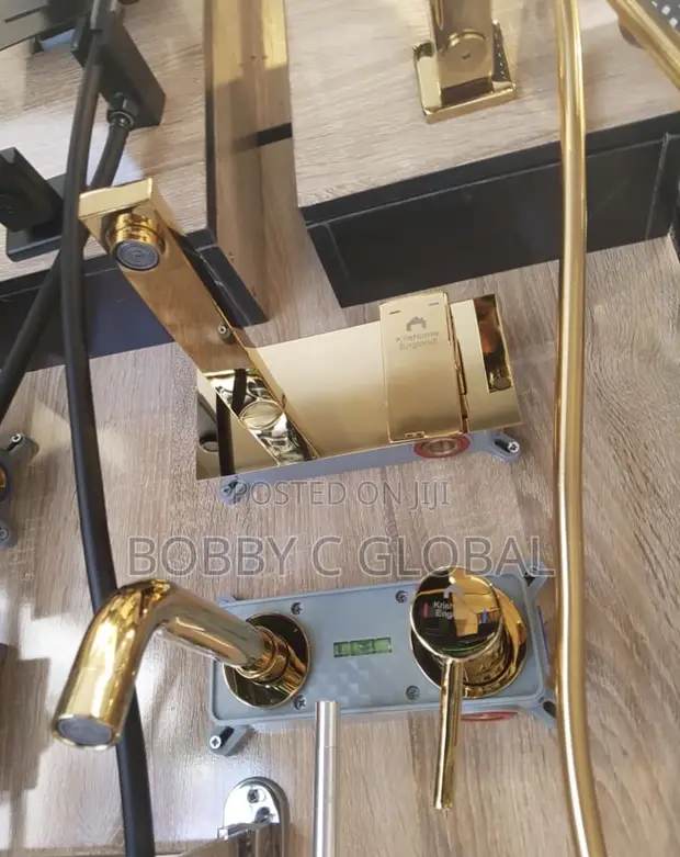 Luxury Gold Concealed Basin Mixer - 1