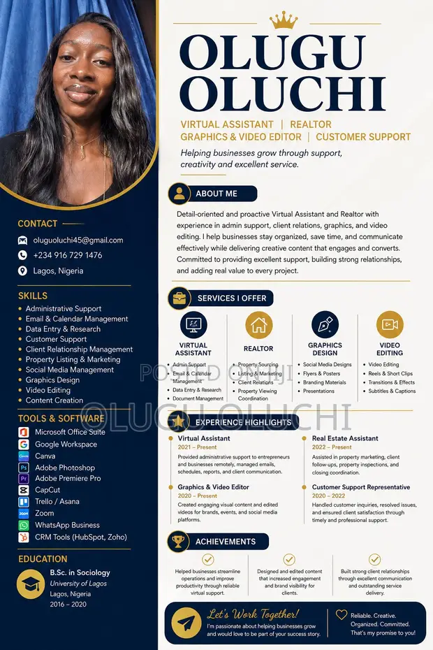 Customer Service CV - Detail-Oriented Communicator - 1