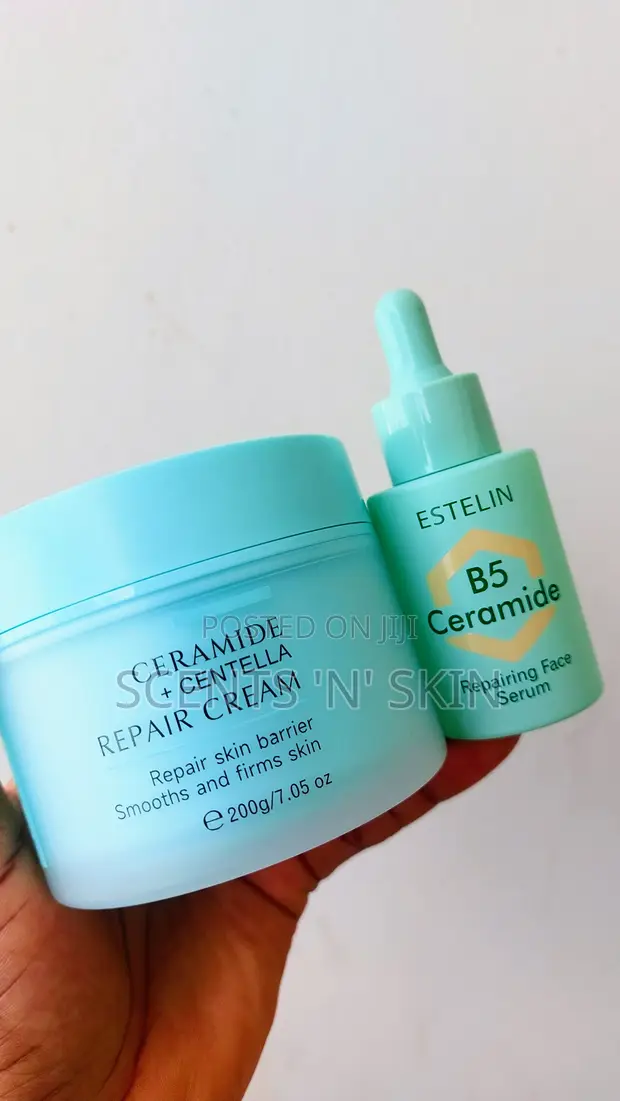 Estelin B5 Ceramide Centella Repair Cream & Serum Set - 1