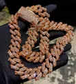 Rosegold Plated VVS Moissanite Diamond Cuban Chain - 1