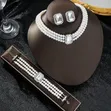 3-in-1 Jewelry Set: Necklace, Bracelet, Earrings - 1