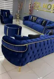 Home Interiors Sofas Chairs Set (3+2+Singles) - 2
